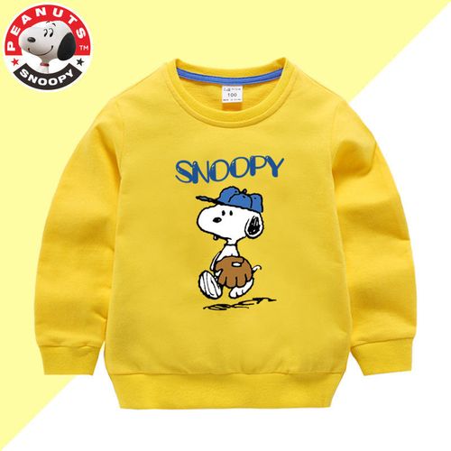 まか史努比童装官网新品 儿童春秋卫衣套装纯棉男女童运动两件套小孩