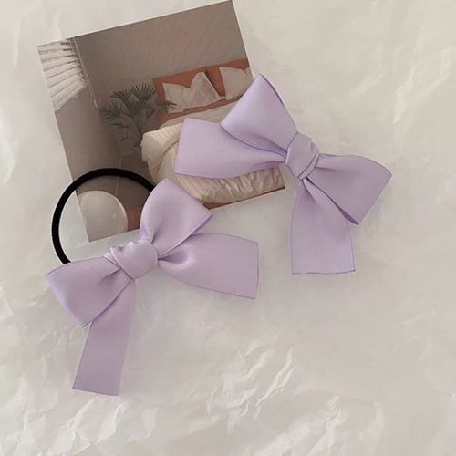 软妹双马尾丸子头蝴蝶结发饰日韩风百搭发夹丝带发圈头绳刘海夹 发夹