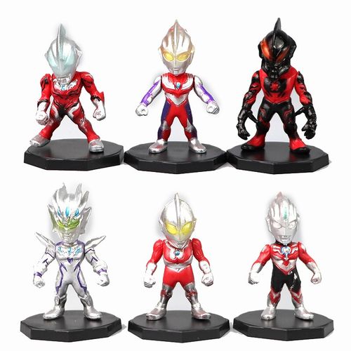 儿童玩具罗布奥特曼玩具男孩公仔模型q版欧布奥特曼怪兽迷你小号人偶