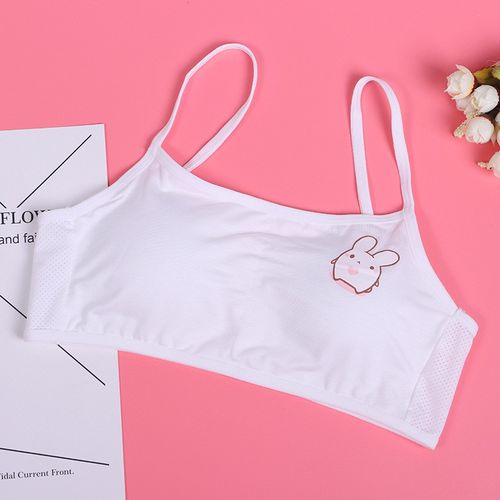 9元】学生文胸发育期女童内衣12岁女孩胸罩纯棉加厚防漏点背心透气