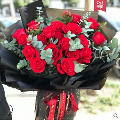 七夕情人节鲜花速递红玫瑰深圳市龙华沙井西乡鲜花包邮当天送到