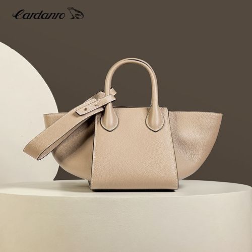 卡丹路2021新款真皮翅膀包秋千包女包单肩腋下包菜篮子水桶手提包