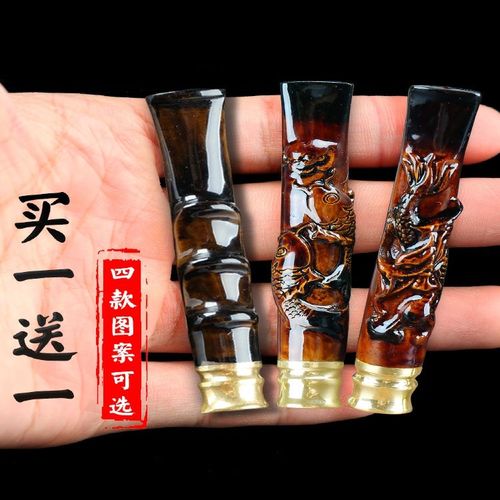 神龙木海柳烟嘴双重循环型过滤净烟器可清洗血柳香菸粗细烟斗