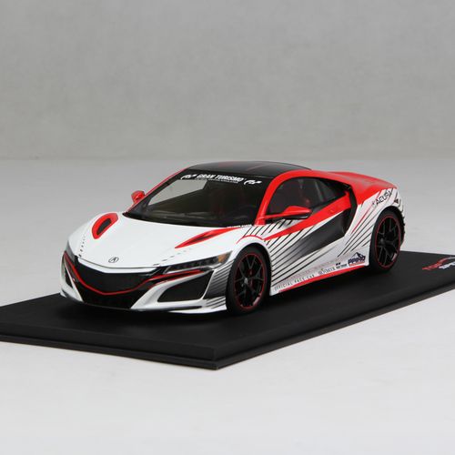 tsm 原厂 1:18 acura nsx  白红色 讴歌nsx跑车 合金