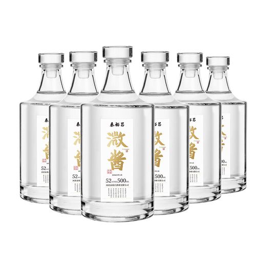 泰裕昌微酱 500ml*6瓶 泰裕昌溦酱白酒整箱6瓶52度浓酱兼香型纯粮食酒