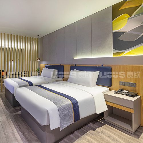 良欧酒店家具标间全套精品民宿床客房床宾馆专用床酒店床定制