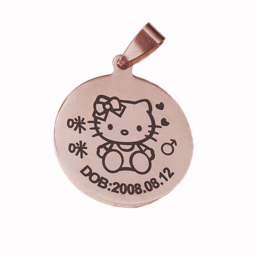 【发顺丰】曼斯特定制猫牌 可刻字 激光刻字猫用吊牌防走失猫项圈猫咪