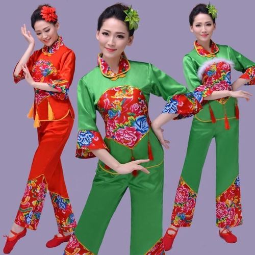 中老年姐妹开场开门红二人转歌舞秧歌服装新款套装广场舞东北跳舞