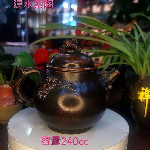 《马琳》云南建水紫陶马琳老师原矿纯手工传统复古根艺写生茶壶