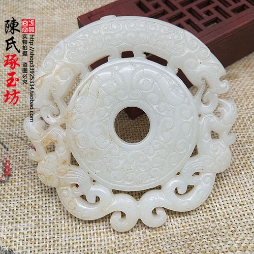 仿白玉龙凤呈祥玉佩镂空玉吊坠挂件腰佩腰挂古装拍摄配饰配件