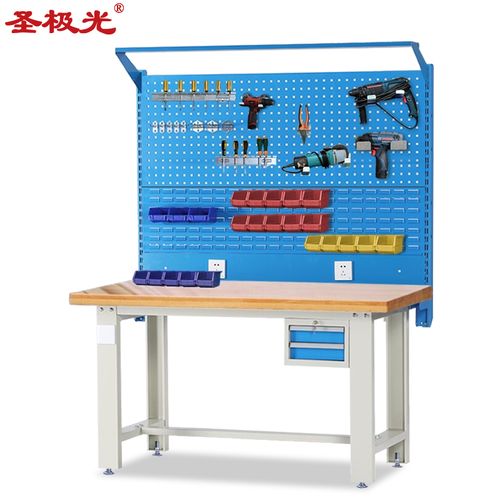 圣极光橡胶木台面工作台2.1米装配焊接试验台操作台可定制g4083