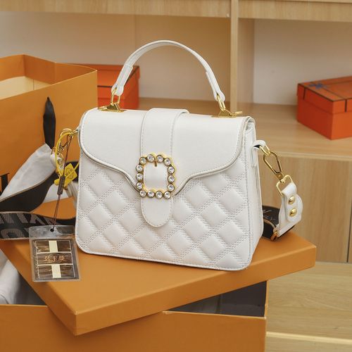 (厂家直销)抖音网红同款女士包包2022最新款斜挎棱格包高级女包