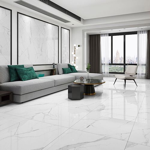 宏宇陶瓷客厅防滑地面瓷砖白色大理石地砖800x800鱼肚白hpeg80012
