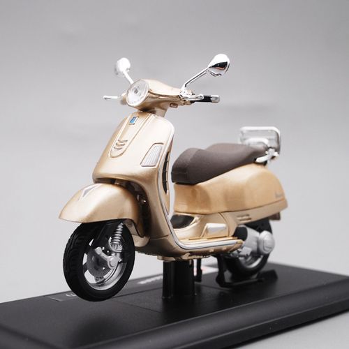 新款1:18摩托车模型welly1:18比亚乔vespa 946仿真合金踏板摩托车模型