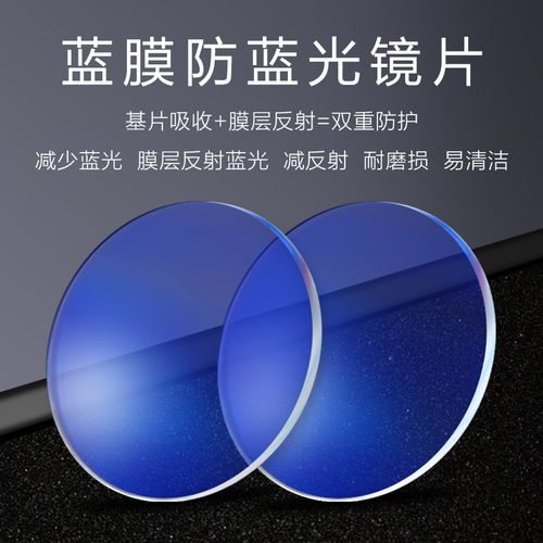 60 1.67 1.71非球面近视防蓝光超亮超薄树脂镜片两片