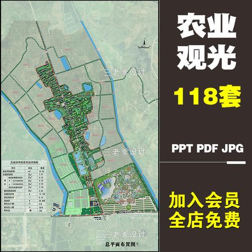 乡村规划生态农业农庄观光园旅游景观设计方案文本ppt素材效果图