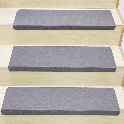 实木楼梯踏步垫免胶自粘楼梯垫防滑垫家用地垫台阶贴室内脚垫 灰色 95