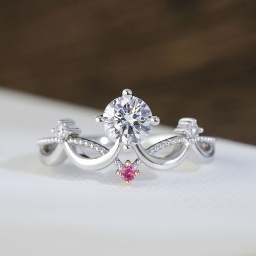 设极gia钻石求婚钻戒钻石戒指30分50分钻戒【约瑟芬】钻戒定制