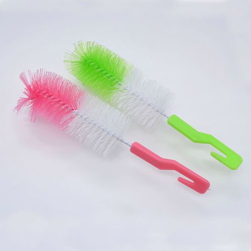 塑料柄杯刷 玻璃杯奶瓶刷子 去茶渍长柄洗杯刷 多功能清洁刷 瓶刷