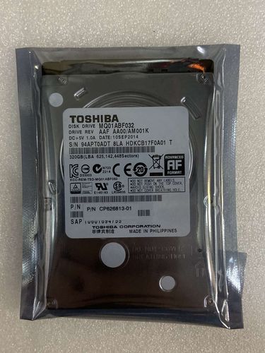 东芝mq01abf032笔记本320g硬盘机械硬2.5寸sata2 5400转8m薄盘7mm