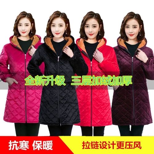 新款加绒加厚罩衣女成人中长款冬季保暖工作服围裙羽绒服防护衣