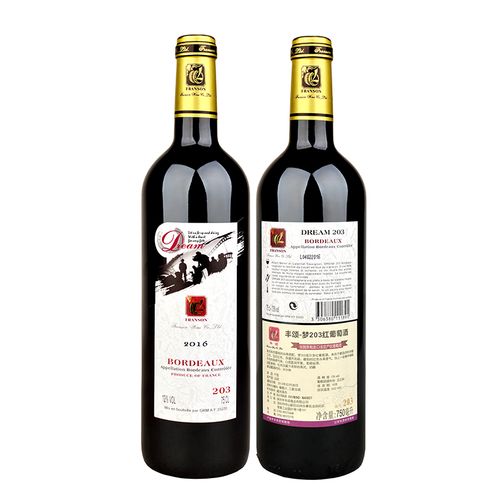 franson【丰颂】法国原瓶进口干红葡萄酒  梦203 750ml