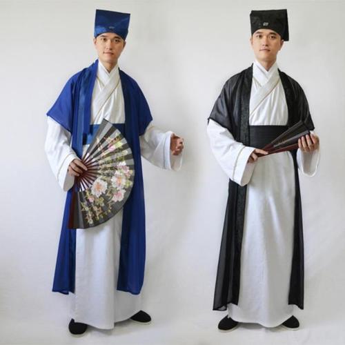 李白书生董永男款明清朝古装宋代宋朝秀才舞台演牛郎演出服装