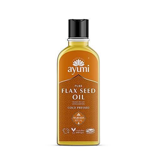 ayumi  pure flax seed oil  replenishes & restores dull skin
