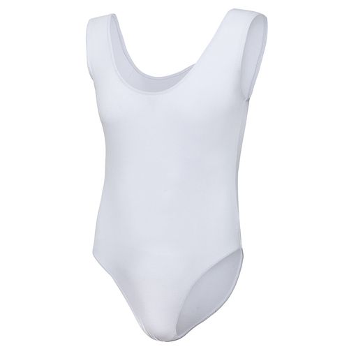 男士芭蕾舞连体服练功服背心连身舞蹈形体基训服儿童男生白色 白色180