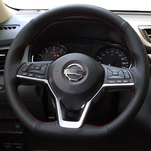 适用于2021款全新天籁轩逸新奇骏方向盘套真皮手缝把套骐达逍客劲