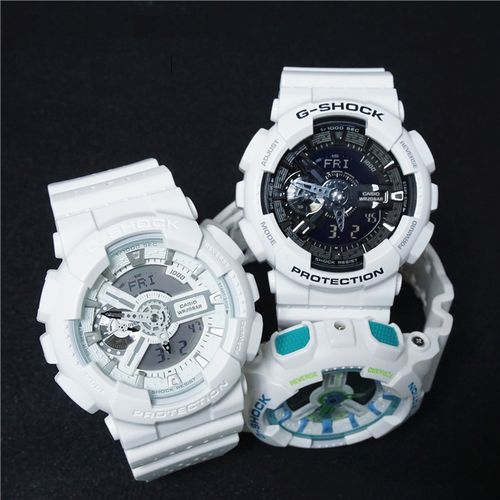 卡西欧白武士gshock防水运动电子手表男表ga-110gw-7a/100b/400