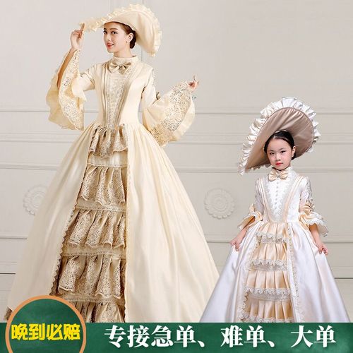 出租儿童欧式宫廷演出服欧洲贵族宫廷服英国皇室女童礼服服装租赁