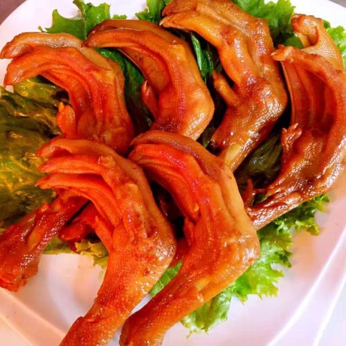 依安小陈烤鹅鹅爪 东北特产二陈烤鹅农村散养笨鹅熟食每袋500克