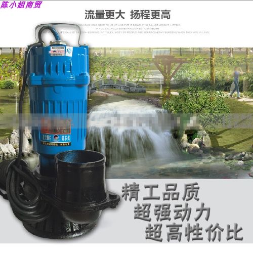 220v家用农用水泵大口径大流量潜水泵1寸2寸3寸4寸灌溉抽水机铜线