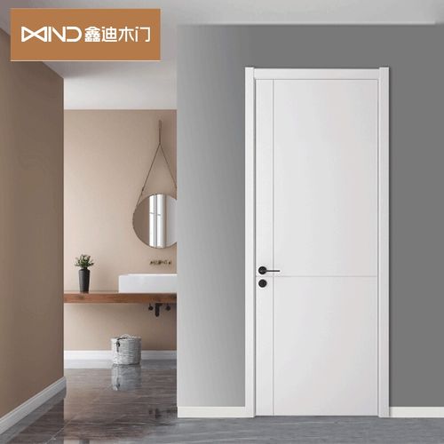 鑫迪木门 静音简约室内门实木复合门房间门定制卧室门md-1204a 纯白