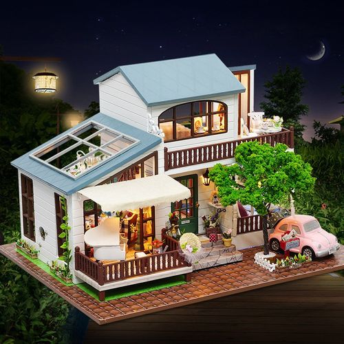 小屋伦敦假日手工创意房子模型别墅拼装玩具生日礼物女生儿童