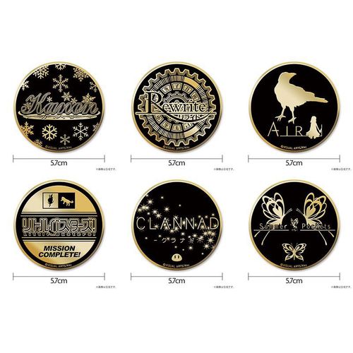 【cospa预订】key社游戏 游戏logo标志图案 金属徽章