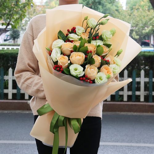 榆林鲜花同城速递同城红玫瑰花束礼盒榆阳神木靖边女神节配送花店