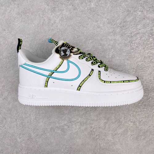 ne air force 1 low 07 空军一号低帮经典板鞋地球日限定白绿串标