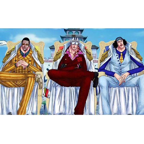 海贼王海报索隆路飞艾斯宿舍超大卧室动漫墙纸贴纸自粘可移除 三大将