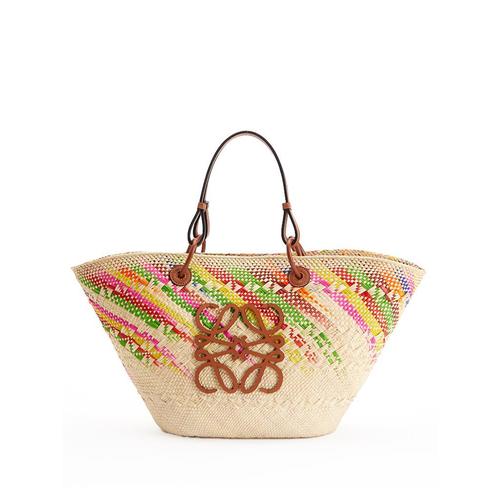 loewe paula"s ibiza女士手提包|anagram basket straw shopping bag