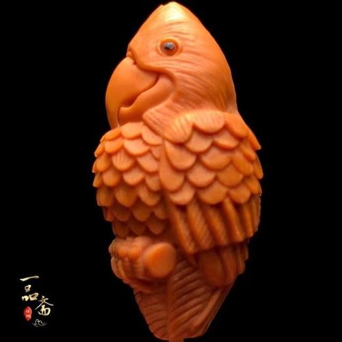 橄串籽核雕鹦鹉单坠核小雕鸟件榄手大脖挂吊籽单文核