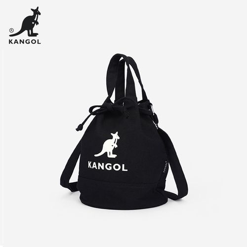 kangol袋鼠专卖帆布包女休闲单肩斜挎包手提上班水桶包ins风简约