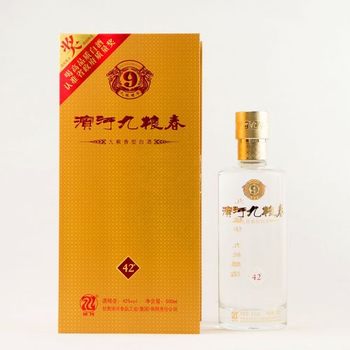 滨河九粮春42度九粮香型白酒甘肃名酒张掖特产酒整箱四瓶日常包邮