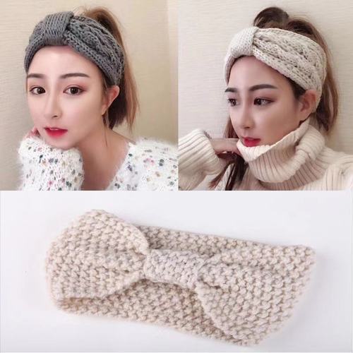 韩国毛线洗脸发带女短发遮碎发宽边编织ins超仙甜美森女系头饰