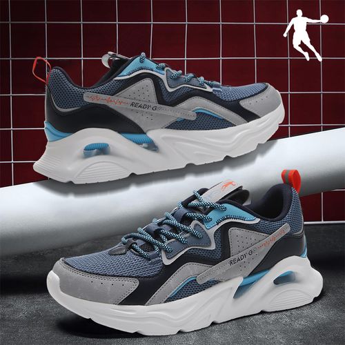 乔丹运动鞋男2021新款秋冬季网面透气休闲鞋子官方正品减震跑步鞋