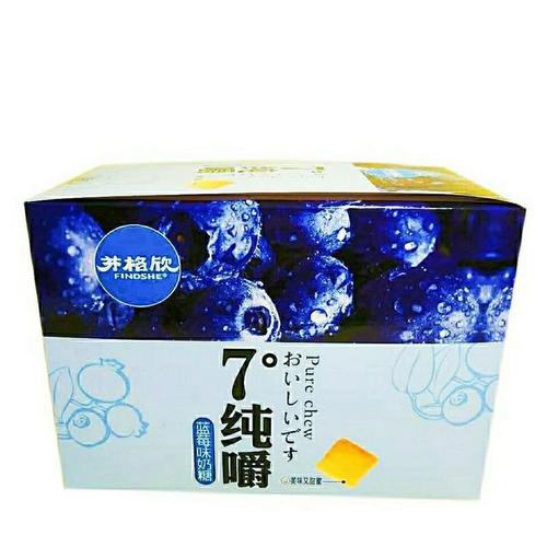 食茉莉花玫瑰蓝莓薰衣草芬格欣7度纯嚼奶糖7°纯嚼奶糖网红奶糖零