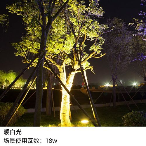 照树院景观射f灯led插地射室外投光灯彩色庭灯花园灯树灯户外