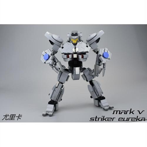 尤里卡突袭者环太平洋1鸟叔原创积木作品diy小颗粒创意拼装机