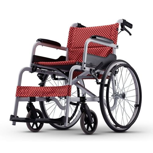 康扬飞扬手动轮椅轻便折叠小型轮椅车老人助行代步车残疾人手推车